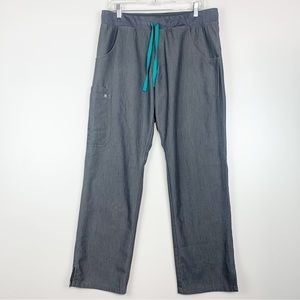 FIGS Technical Collection Cade Cargo Scrub Pants Large Gray